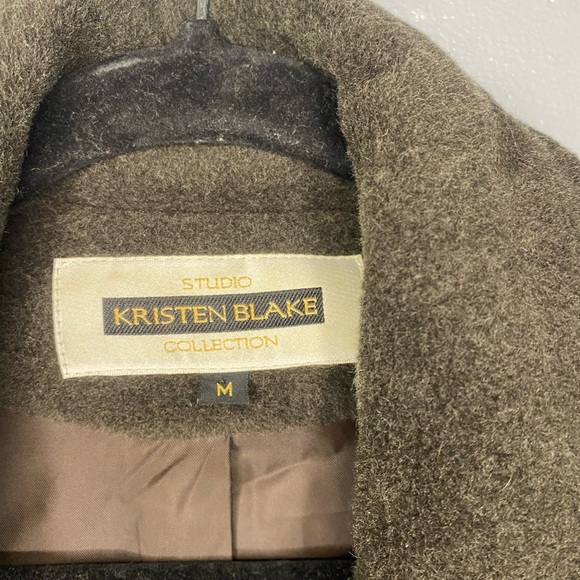 VTG Kristen Blake Studio Collection Oversized Wool Full Length Walking Coat M - Picture 5 of 7